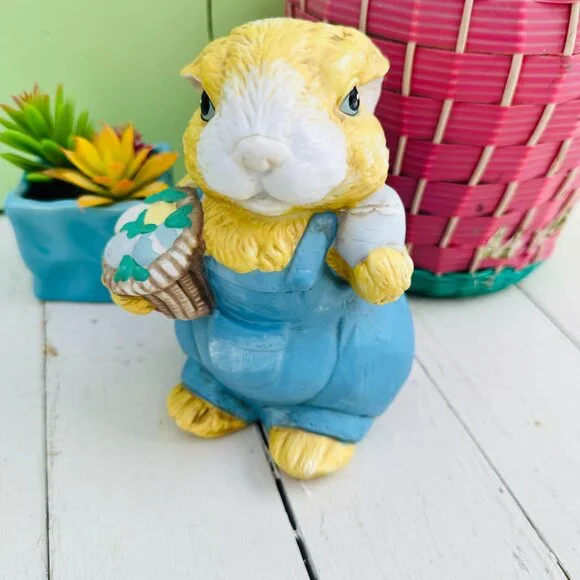 Vintage Large Easter Bunny Statue, Easter Decor, Rabbit Statue, Farmhouse Easter - Picture 2 of 9